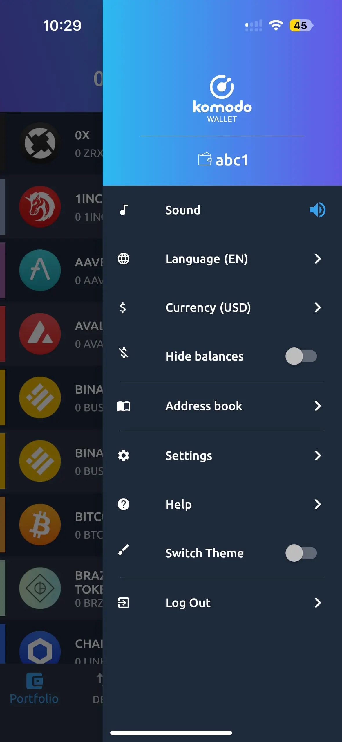 How to Delete Seed (Wallet) From Komodo Mobile Wallet